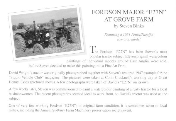 FORDSON MAJOR 'E27N' AT GROVE FARM